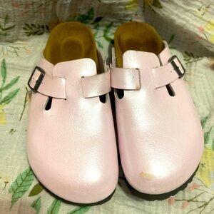 Birkenstock Boston Pearl Pink Clogs Narrow Women’s Size EU 38 US 7/7.5